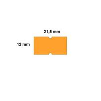 Lipnios etiketės į kainų ženklintuvus, 21,5x12mm, 1000 etik., oranžinės sp.