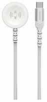 Swissten Braided Metal Magnetic Wireless Charger for Apple Watch, USB-C, 1.2m