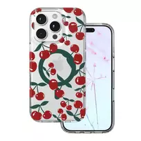 TFO Transparent Cherry phone case with MagSafe support for iPhone 16 Pro Max