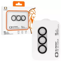TEL PROTECT Tempered glass 95% AR+AF Full Metal Camera Protector for Samsung Galaxy S26/S26 Plus silver (camera island)