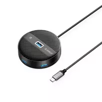 Orico YS1-C2 4-port USB hub 1x USB-A 3.0 3x USB-A 2.0 0.3 m - black