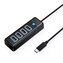 Orico PW4U-C3 USB Hub 4-Port USB-A 3.0 1.8m - Black