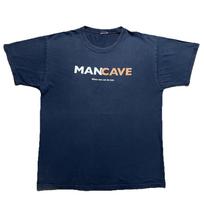 Vintage Y2K Man Cave Funny Graphic T Shirt Mens L Man Laws Back Print 3XL