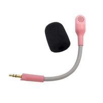 Flexible Game Headset Mic 3.5mm Game Mic for Barracuda X Headphone Accessories rožinė