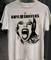 Amyl And The Sniffers Collection Retro Cotton White T Shirt For Men BT264 S