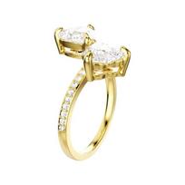 Swarovski Mesmera zircon crystal ring, same style for men and women, white 5733481 balta