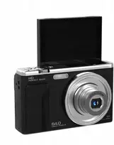 „Xrec“ skaitmeninis fotoaparatas „Xrec C89“, 64 megapikselių, 4k, 10 kartų optinis priartinimas, besisukantis LCD ekranas, 3,2 colio / C89 / juodas