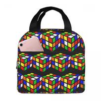 Magic Cube Insulated Lunch Bag for Women Office Cooler Thermal Food Box Tote Portable Lunch Boxes Container One Size