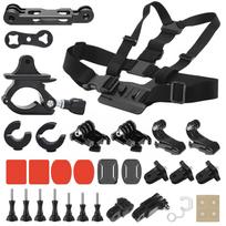 Action Camera Mount Kit Chest Harness Vest and Bike Motorcycle Holders for Running Cycling for GoPro Hero13/12/Insta360 X5/X4/X3 for action camera juoda