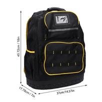 Black Color Tool Storage Bag Multiple Pockets Tool Bag Tool Backpack  Construction Workers juoda