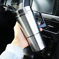 Elektrinis šildomas automobilinis virdulys 12V/24V Vandens, kavos, pieno termosinė puodelis Nerūdijančio plieno automobilinis elektrinis šildomas puodelis Vandens šildytuvas butelis 12v