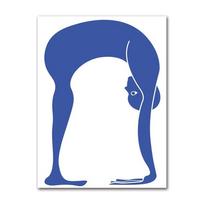 Home Exercise Gym Yoga Pose Abstract Poster Wall Art Minimalist Canvas Painting Modern Studio Living Room Nordic Decoration 21X30CMNo Framed