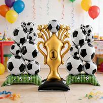 3Pcs Giant 59 Inch 38 Inch Self-Standing Soccer Balloons Soccer Ball Balloons for Birthday Sports Themed Party Decoration China Mainland