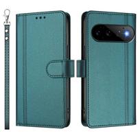 Wallet Case for Google Pixel 11 10 9 Pro XL 8 7 6 Pro 5 XL 4A 5G Cover Slim Flip Magnetic Clasp with Kickstand Shockproof Case For Pixel 4A 5G žalia