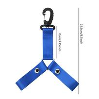 Pom Holders for Cheer Bag Strap for Cheerleader Cheer Pom Holder for Girls Cheerleading Competition Game Sports Events School mėlyna