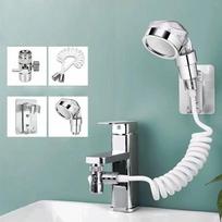 Adjustable Handheld Shower Head Set with Boost Filter Kitchen Bathroom Faucet Adapter Kit Diverter Valve Faucets For Home Toilet