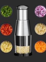 Stainless Steel Manual Hand Chopper Kitchen Tools Vegetable Chopper Garlic Press for Garlic Ginger  Nuts China Mainland