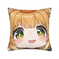 Game Zenless Zone Zero Hoshimi Miyabi Pillowcase Soft Polyester Cushion Cover Decor Pillow Case Cover Home 45*45Cm Peach skin 18*18(CM)-1Pcs