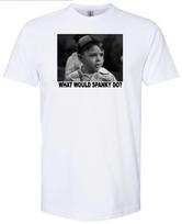 SPANKY WWD? GEORGE McFARLAND OUR GANG LITTLE RASCALS RETRO WHITE T-shirt Tops Tees Unisex S