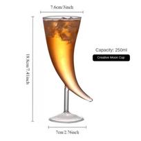 1 vnt. 250 ml kūrybiška aukštakoje kokteilių taurė, molekulinė rūkyta asmenybės taurė, mėnulio vyno taurė 250ml