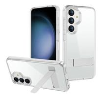Skaidrus Nematomas Laikiklis Telefono Dėklas Samsung Galaxy S25 S24 Ultra S25 S24 S23 Plus S25 + Laikiklis Apsauginis Skaidrus Viršelis Galaxy S25 Ultra gray