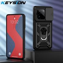 KEYSION Shockproof Armor Case for Realme GT 7 Pro Slide Camera Lens Protection Ring Stand Phone Cover for OPPO Realme GT 7 7T 5G for Realme GT 7 Pro juoda