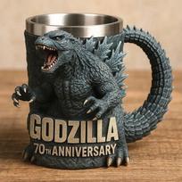 Anime Godzilla 70-ojo jubiliejaus 3D puodelis Vakarų monstras Drakono ženklas Kavos puodelis Animacinis nerūdijančio plieno puodelis Alaus puodelis arba Figūrėlės Žaislai 1