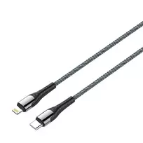 ColorWay Laidas Type-C – Apple Lightning (PD Greitasis Įkrovimas) 3.0A (30W), 1m | CW-CBPDCL033-GR