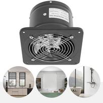 6/7 Inch Iron Exhaust Fan,110V White/Black Rectangular Wall Mounted Exhaust Fan for Kitchen,Workshops