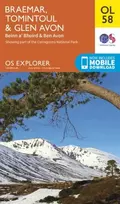 KNYGA Ordnance Survey Braemar, Tomintoul & Glen Avon, Beinn a' Bhuird & Ben Avon