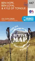 KNYGA Ordnance Survey Ben Hope, Ben Loyal and Kyle of Tongue