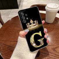 Clear Phone Case For Samsung Galaxy A56 A57 A37 A55 A54 A36 A35 A26 A25 A16 A17 A07 A52 A34 A73 A53 Cover G F V H D P C B Letter Galaxy A26 5G