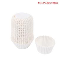 500/1000 vnt. kvadratinių keksiukų įdėklų kepimo puodeliai kepimo formos įdėklai popierinis kepimo puodelis keksiukams puodelio įdėklai vakarėlio reikmenys 1