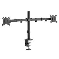 TV laikiklis Dviejų monitorių stalo laikiklis Deltaco ARM-0300-B 13–32" 9 kg pakreipimas ir pasukimas