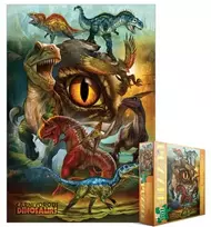Eurographics Mėsaėdžių dinozaurų dėlionė vaikams 100 detalių 33x50 cm 5+