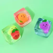 Toyz Sensorinis antistresinis ledo kubas su vaisiais 5x5 cm vaikams 6+