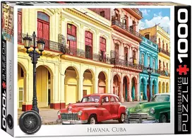 Eurographics 1000 dalių dėlionė „Havana, Kuba“ – aukštos kokybės, ekologiška, nuo 8 m.