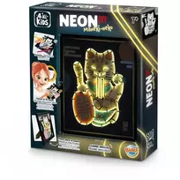 Buki France Neoninis kūrybinis rinkinys Maneki-neko – šviečianti laimės katė vaikams 7+