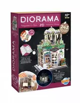 Buki France Medinė miniatiūrinė diorama-dėlionė „Floristikos studija“ su LED, 243 det.