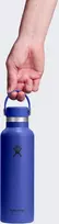 „Hydro Flask“ termosas su standartiniu burnos lankstaus dangteliu ir šiaudeliu „Capri Mėlyna“ termosas, 621 ml