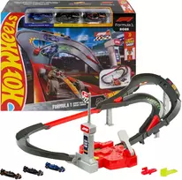 Mattel Hot Wheels Racing Formuła 1 Rinkinys Tor wyścigowy Sprint + 3 bolidy