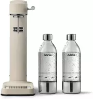 Aarke vandens gazavimo aparatas iš nerūdijančio plieno, 2 PET buteliai 800 ml, Carbonator 3, Sand