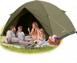 JAICOM kempingo palapinė kupolo tipo, 2–4 asmenims, 210T poliesterio, vandeniui atspari, 3,5kg, JCMZP10