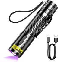 GEARLITE UV LED žibintuvėlis, 395 nm bangos ilgis, įkraunamas, atsparus vandeniui, G800-Z1