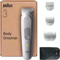 Braun kūno plaukų kirpimo mašinėlė vyrams, vandeniui atspari, su SkinGuard, 80 min. veikimas, BG 3575