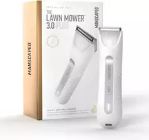 MANSCAPED kūno ir intymių zonų vandeniui atsparus USB-C įkraunamas trimeris The Lawn Mower 3.0 PLUS, SkinSafe, baltas