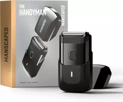 MANSCAPED vyriška folinė veido skutimosi mašinėlė, vandeniui atspari, akumuliatorinė, The Handyman