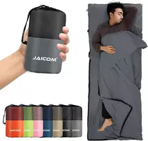 Jaicom turistinis ultralengvas miegmaišis 220 x 90 cm, poliesteris, pilkas, JCM22021