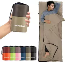 Jaicom ultralengvas miegmaišio įdėklas 220 x 90 cm, poliesteris, su užtrauktuku, JCMGZD03