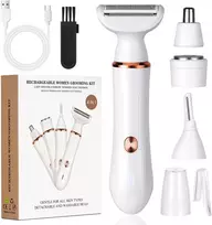 ACWOO elektrinė moteriška skutimosi mašinėlė 4 viename, USB įkrovimas, jautrioms sritims